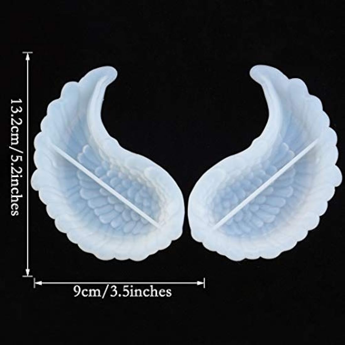 iSuperb 1 par de moldes de resina para almacenamiento de moldes de silicona creativos epoxi, moldes de fundición para bricolaje, placas de almacenamiento, manualidades