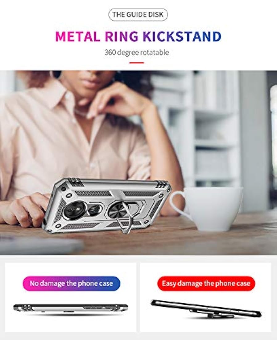 Funda para Motorola Moto G7 Play soporte de anillo