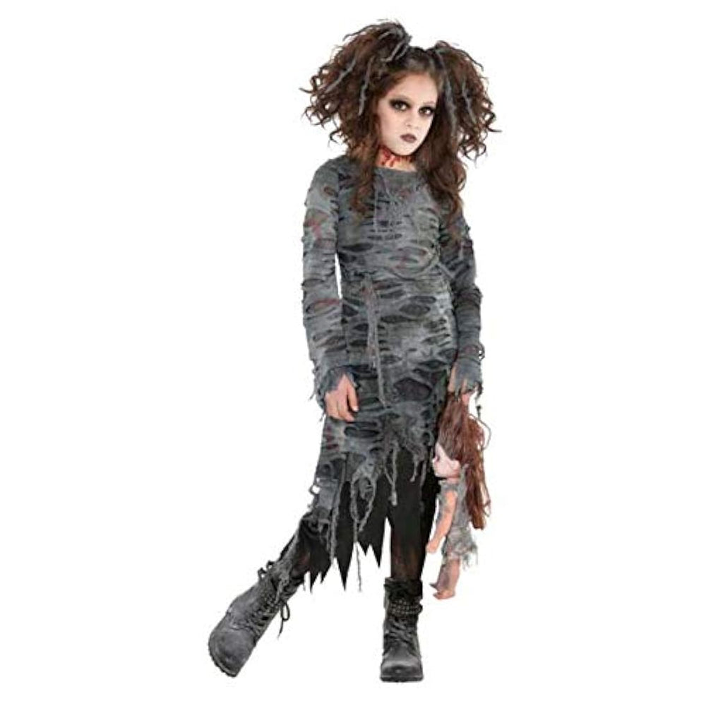 Disfraz de zombi de Halloween para niñas