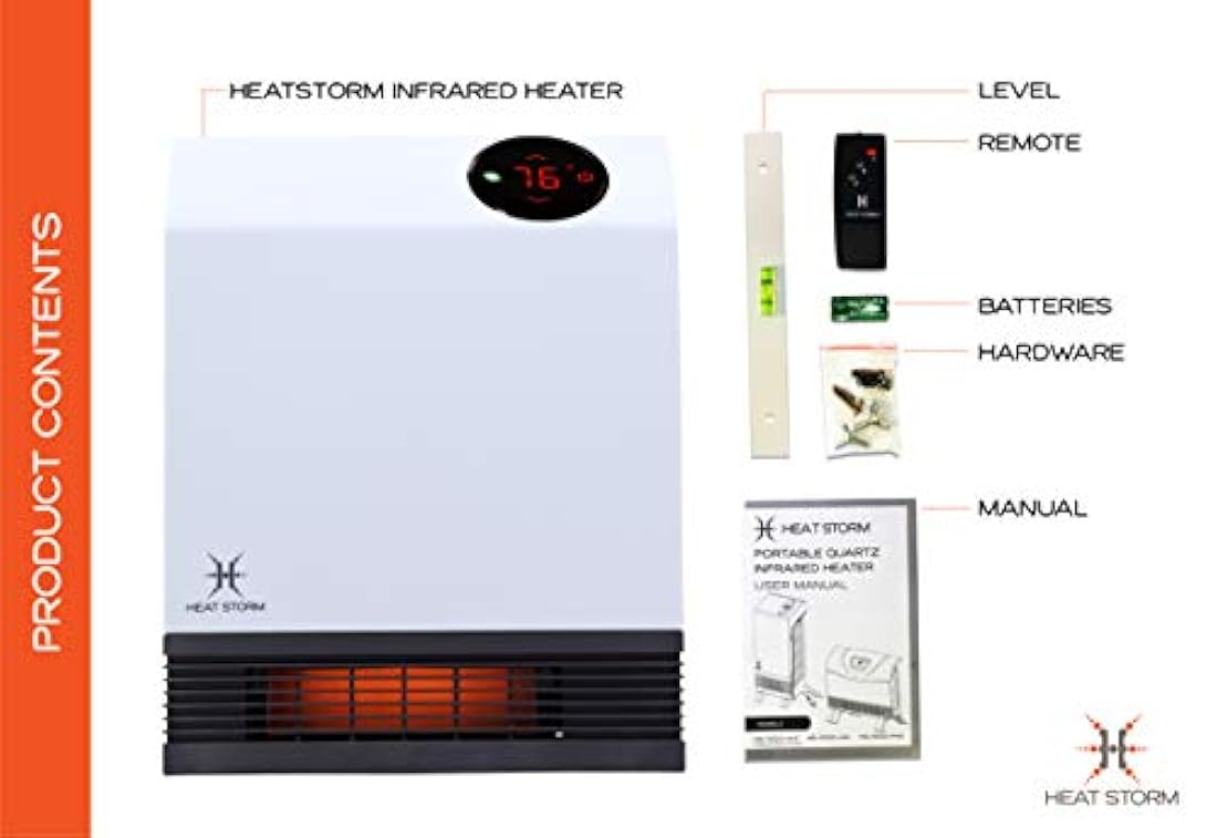 Calentador de pared infrarrojo 1000 vatios WIFI Interiores