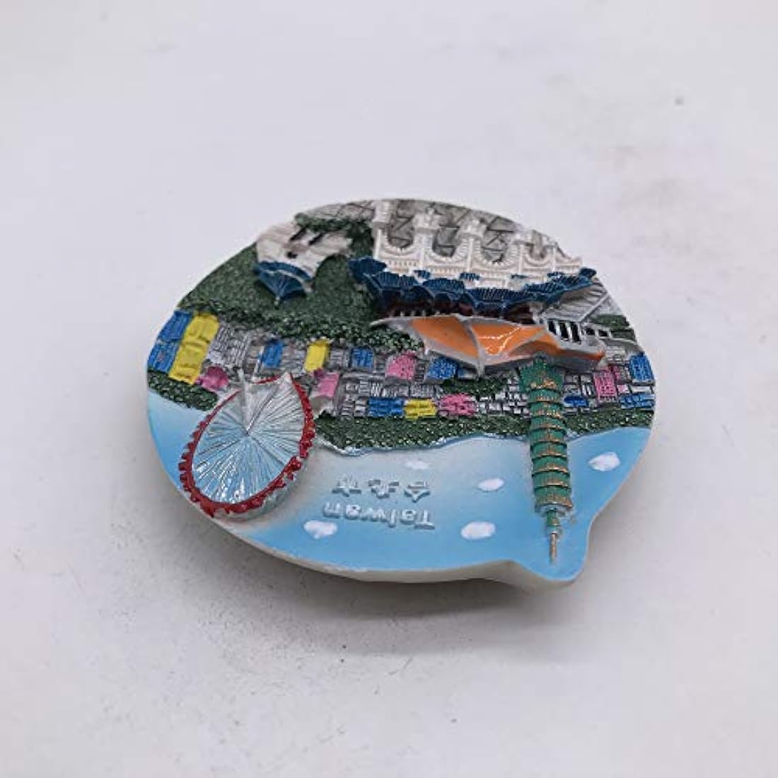 Imán 3D para nevera de viaje hecho a mano