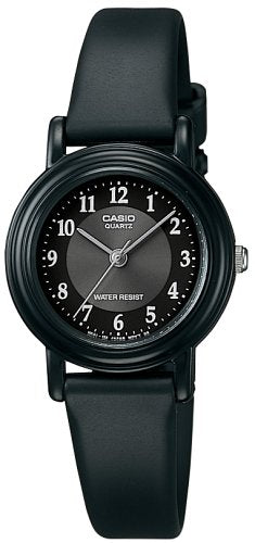 reloj clásico de resina para mujer color negro