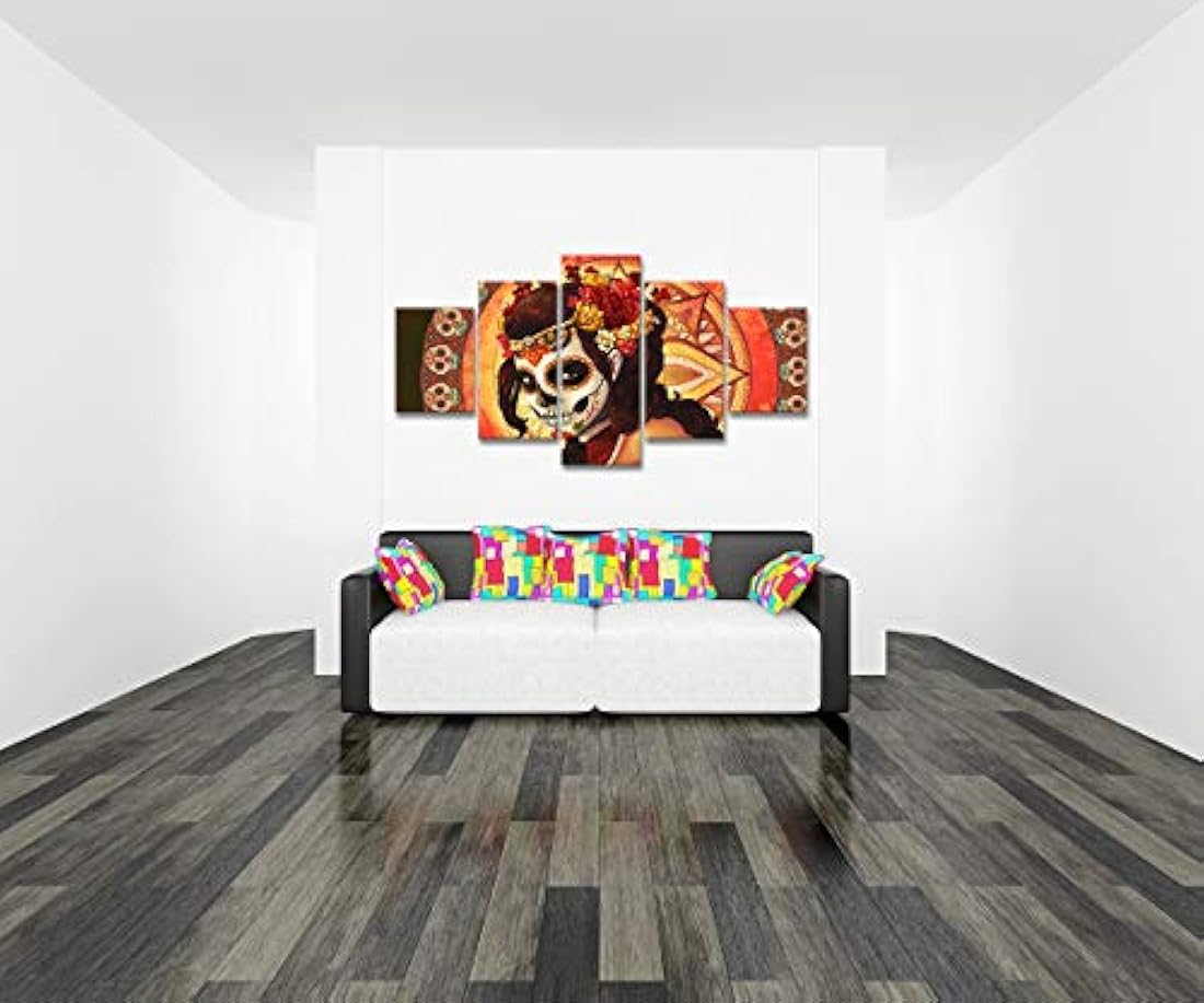 Pintura 5 Piezas Puente Calavera Cara