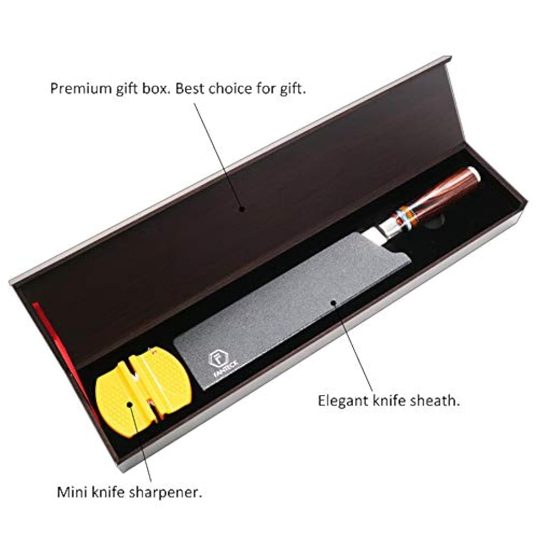 Cuchillo de cocinero FANTECK VG10 Damasco profesional