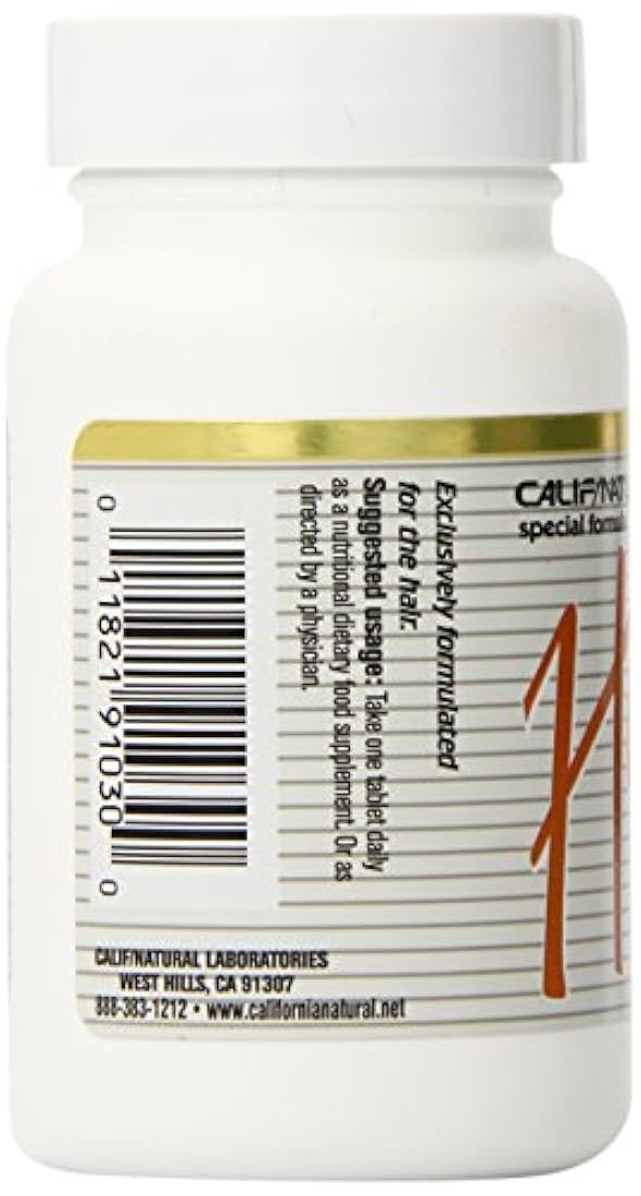 California Natural Suplemento para el cabello, 30 unidades