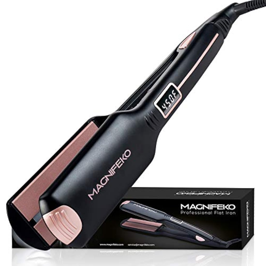 Plancha plana profesional de cerámica anchas pantalla