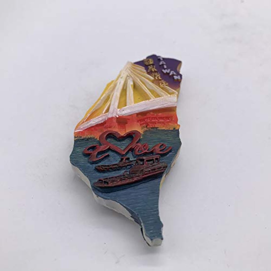 Imán de Taiwán 3D para nevera hecho a mano