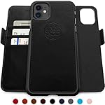 Funda con tapa para iPhone 11, 2 en 1 Negro