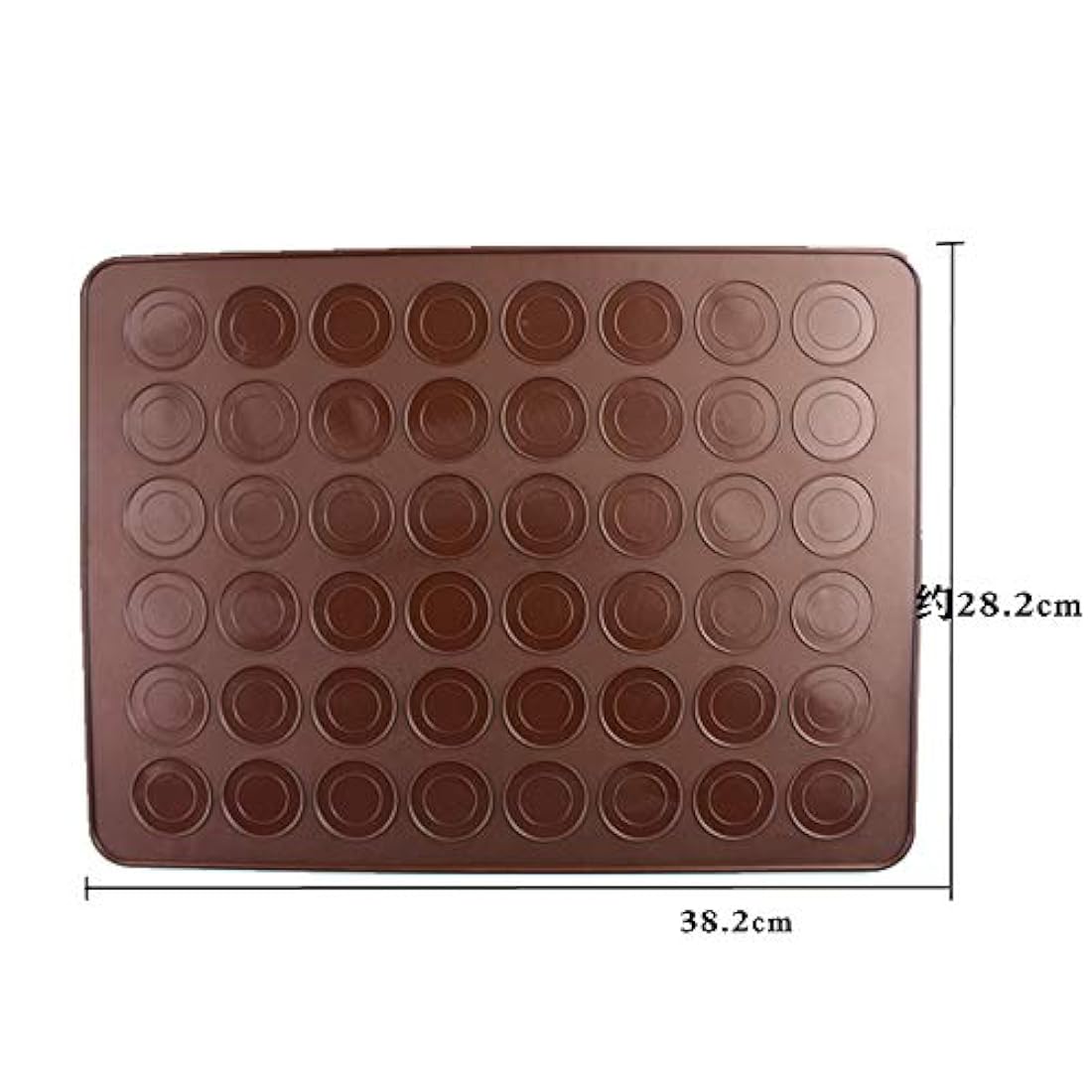Longzang 48-capacity Macarons alfombrilla molde para horno