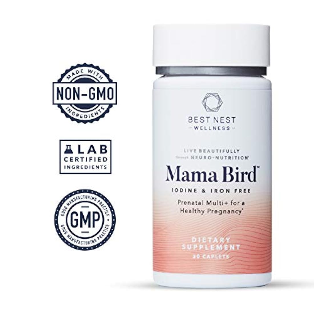 Vitamina posnatal, una vez al día, hecha con alimentos