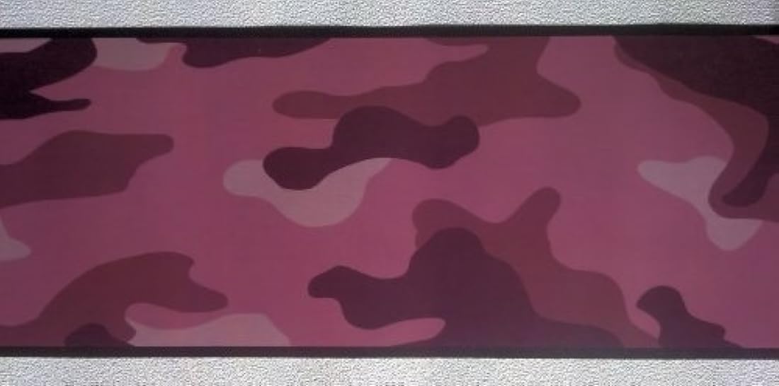 Borde de pared papel pintado diseño de camuflaje