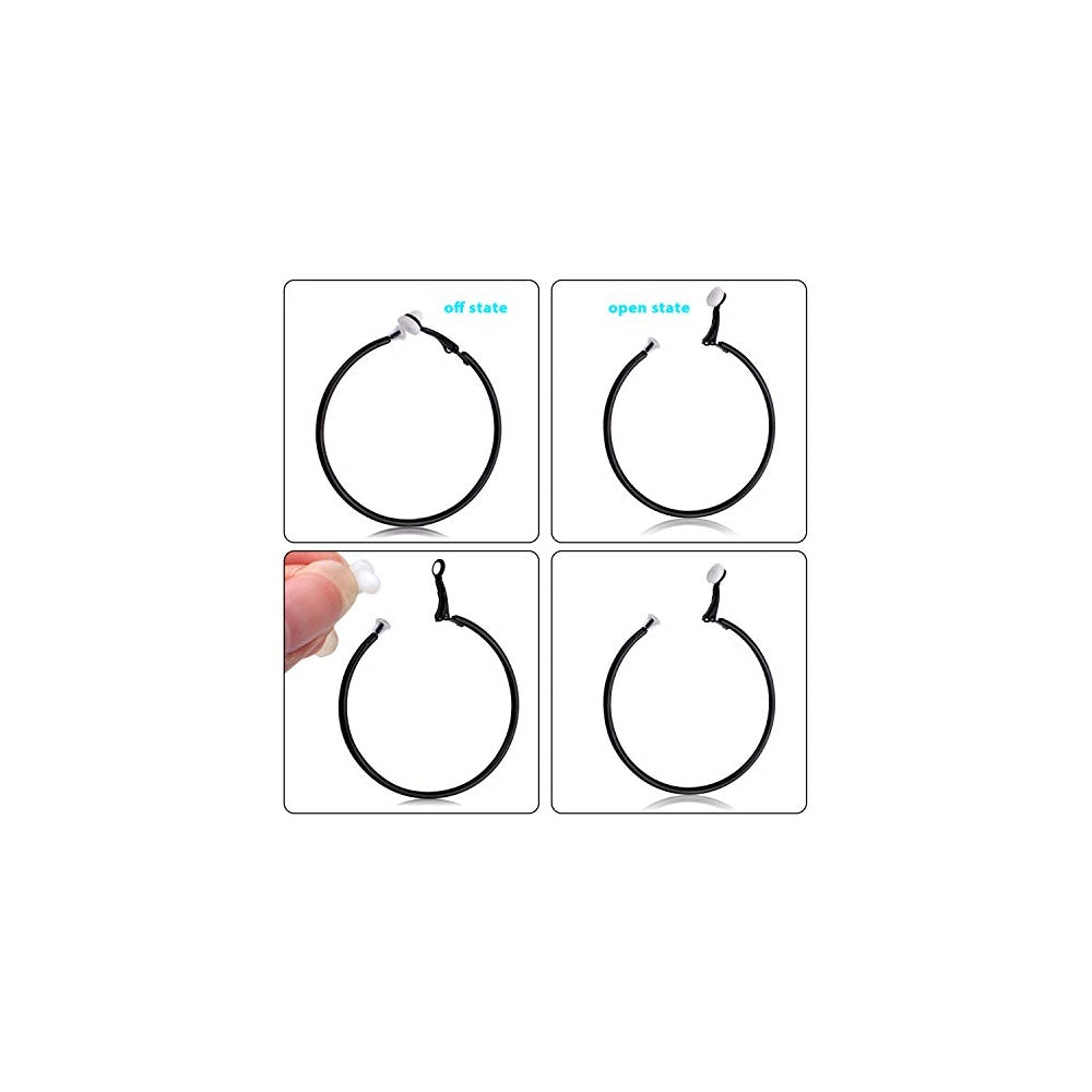 Aretes de clip para mujer 5 pares
