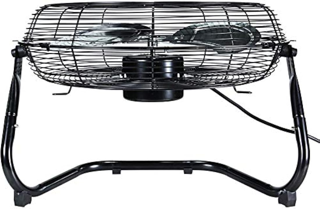 Ventilador Simple Deluxe, Negro, 12 pulgadas