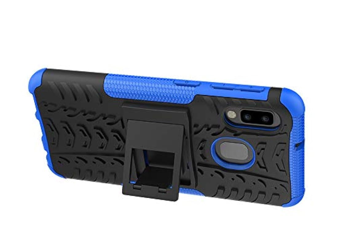 Yiakeng - Carcasa para Samsung Galaxy A10E, a prueba de golpes, con función atril, para Samsung Galaxy A10E, Azul