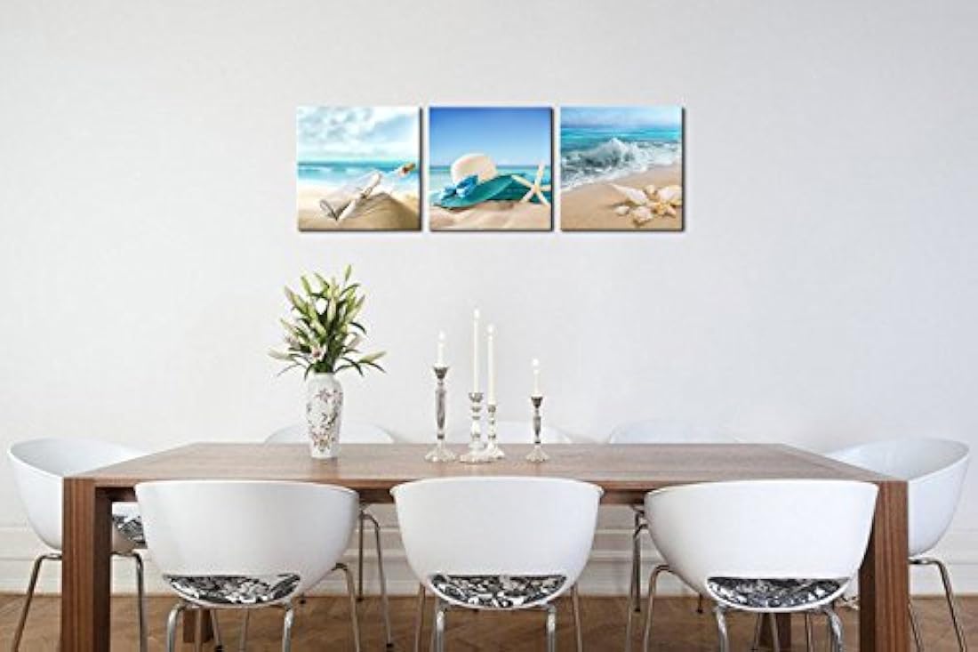 Pyradecor - 3 paneles con forma de estrella de mar conchas