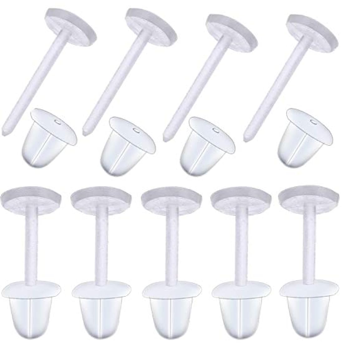 bonayuanda 1000 und de plástico Pad 5 mm Studs pendiente