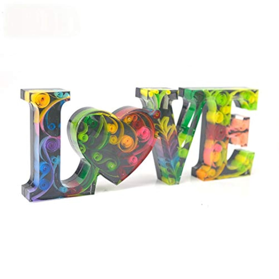 Molde de resina epoxi de iSuperb, molde de silicona para molde de fundición para manualidades, decoración de mesa