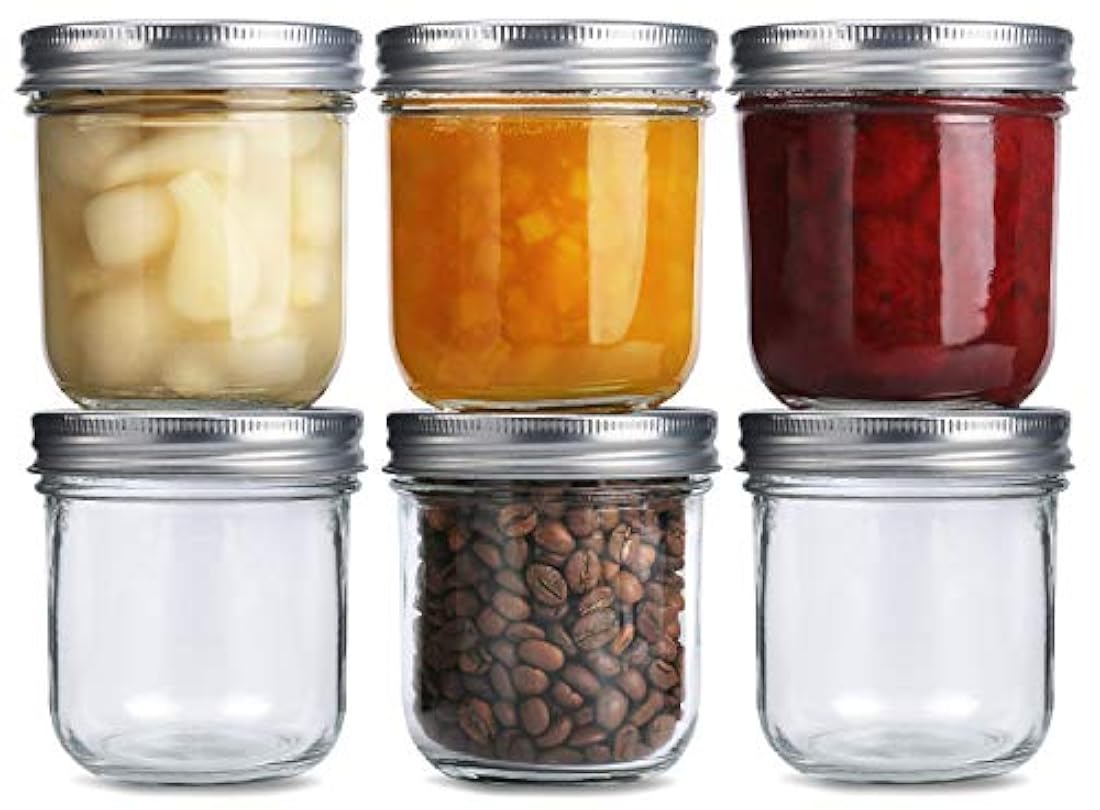 Tarros de masón de boca ancha de 10 oz