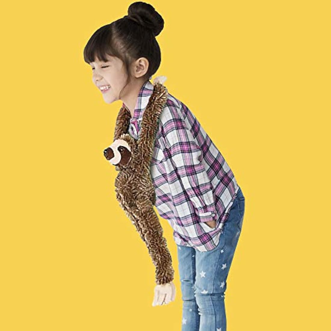 Peluche de perezoso colgante marrón