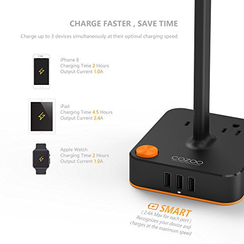 Soporte para auriculares con cargador USB gamer