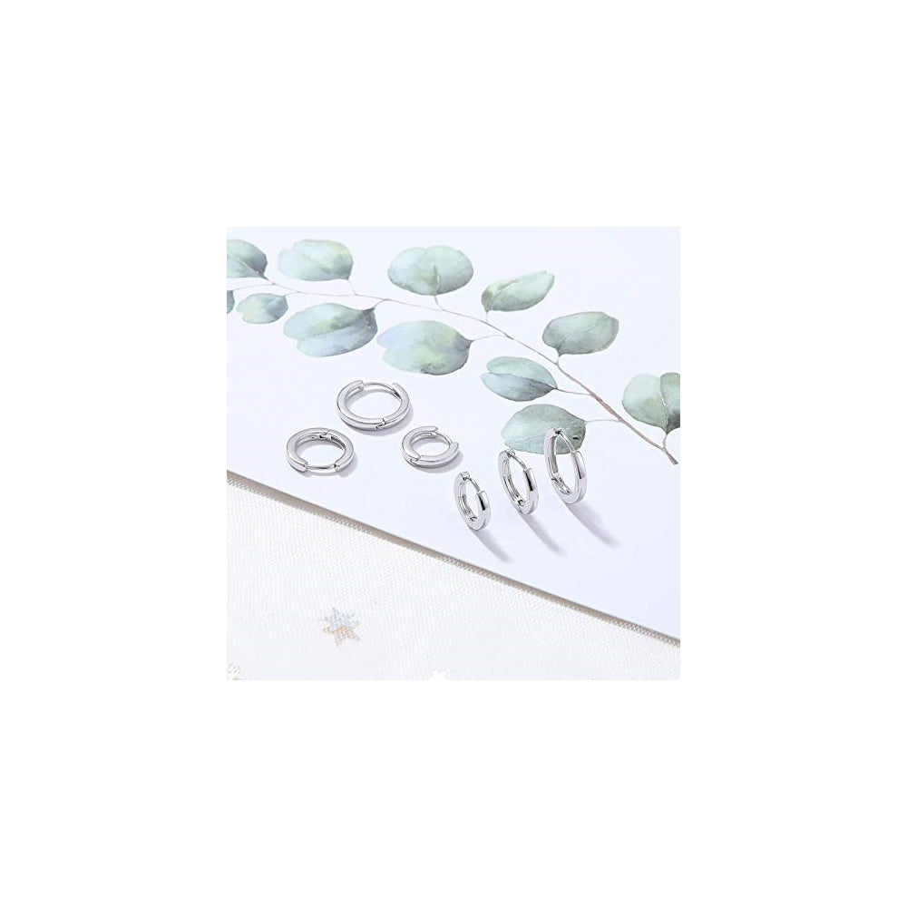 Aretes pequeñas de oro de 14 quilates para mujer