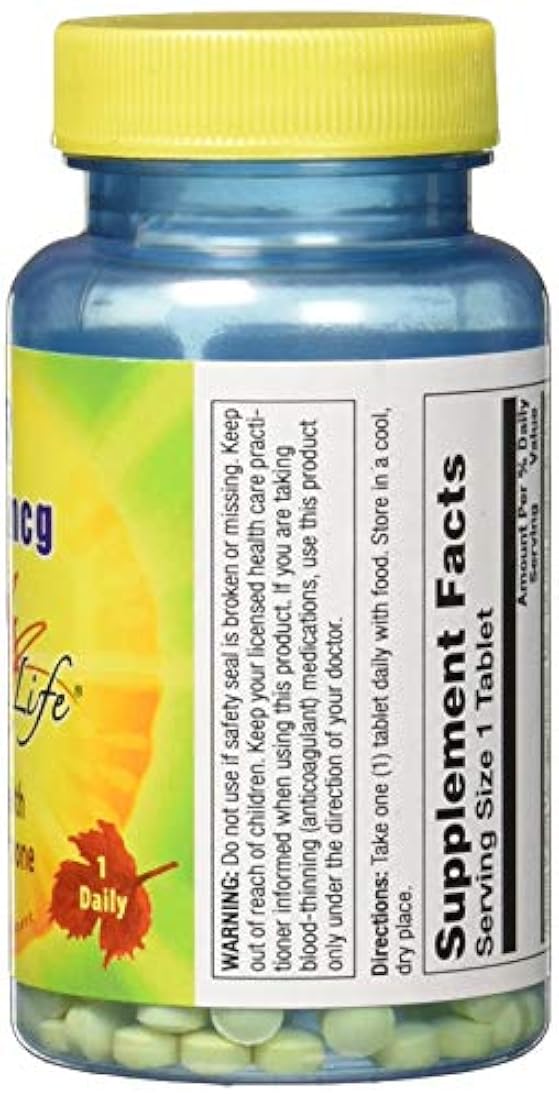 Nature's Life K-2, menatetrenona, 5000 mcg, 60 tabletas