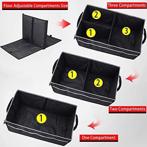 Organizador de Maletero Plegable, 3 Compartimentos, Multiuso