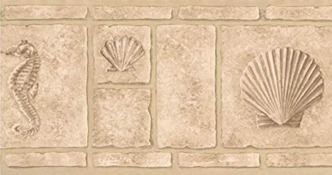 borde de papel pintado, diseño de ladrillos sintéticos