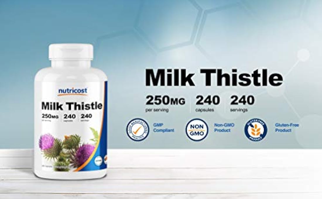 Nutricost cápsulas de cardo mariano 0.009 oz, 1 botella