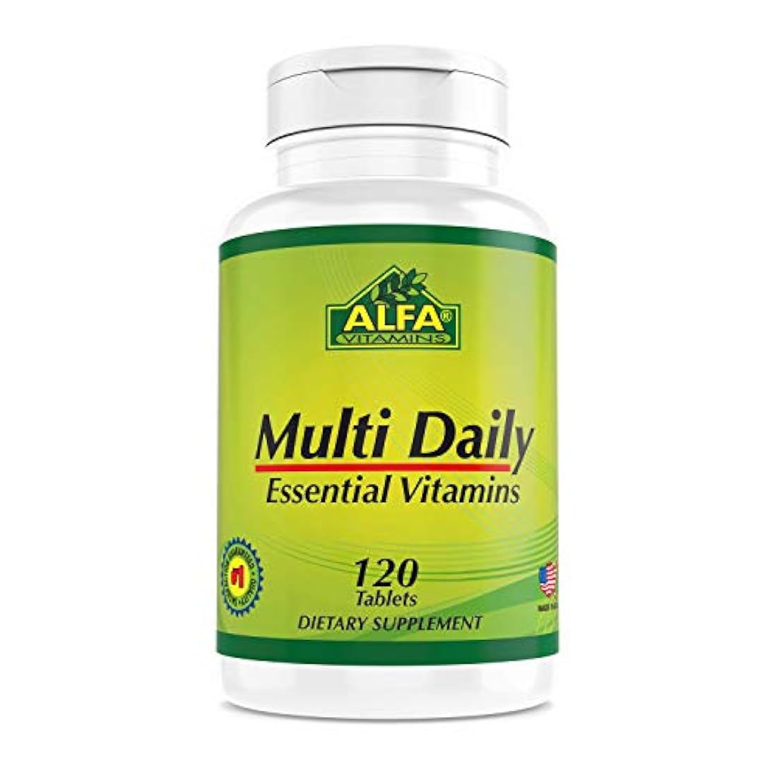 Alfa Vitamins® Multi Daily – Vitaminas esenciales para apoyar el sistema inmunológico y promover un estilo de vida saludable – 120 tabletas