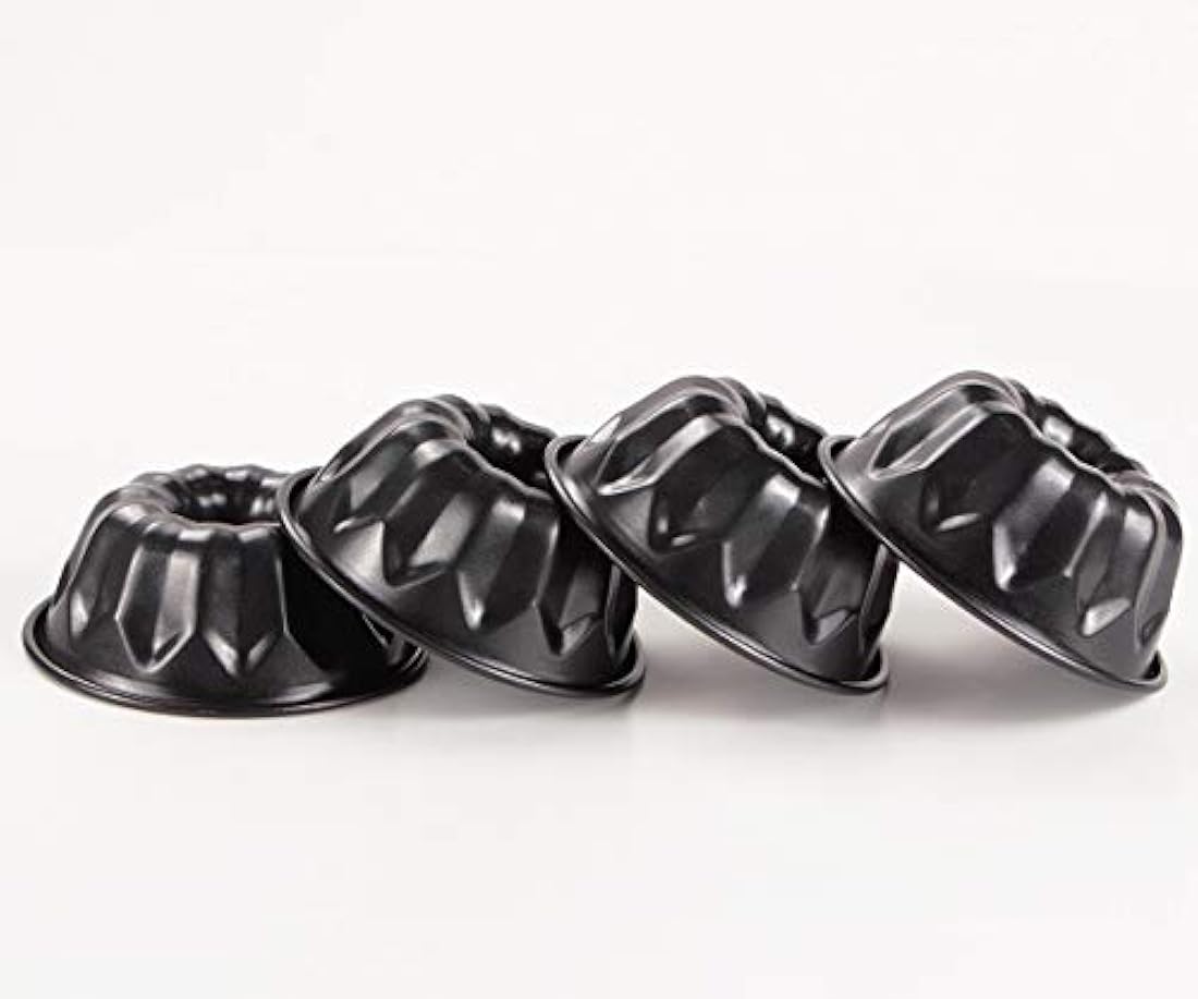 Juego de 4 mini sartenes de tubo acanalado