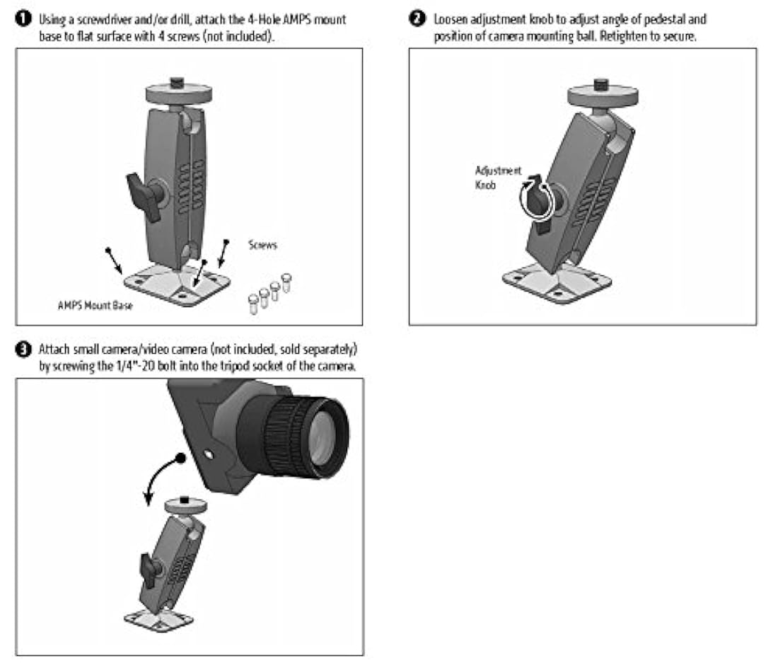 Patrón de montaje en pared de pedestal para cámaras