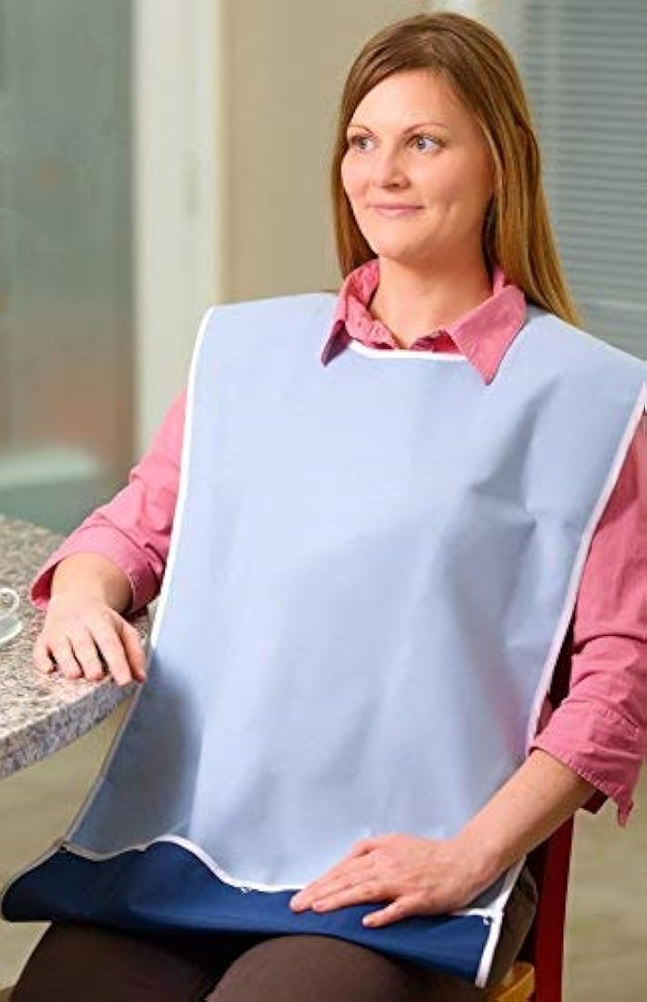 Baberos para bebés Babero impermeable adulto Azul claro