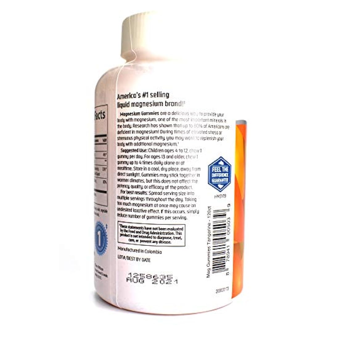 Gomas de magnesio antiestrés (120 gomas)