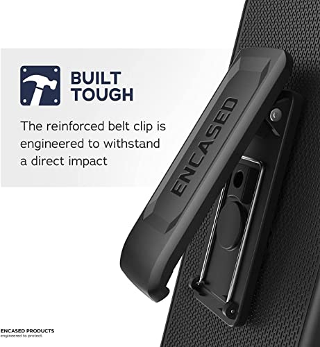 Encased DuraClip - Funda para Samsung Galaxy S22 Ultra con clip para cinturón, funda delgada para teléfono con funda