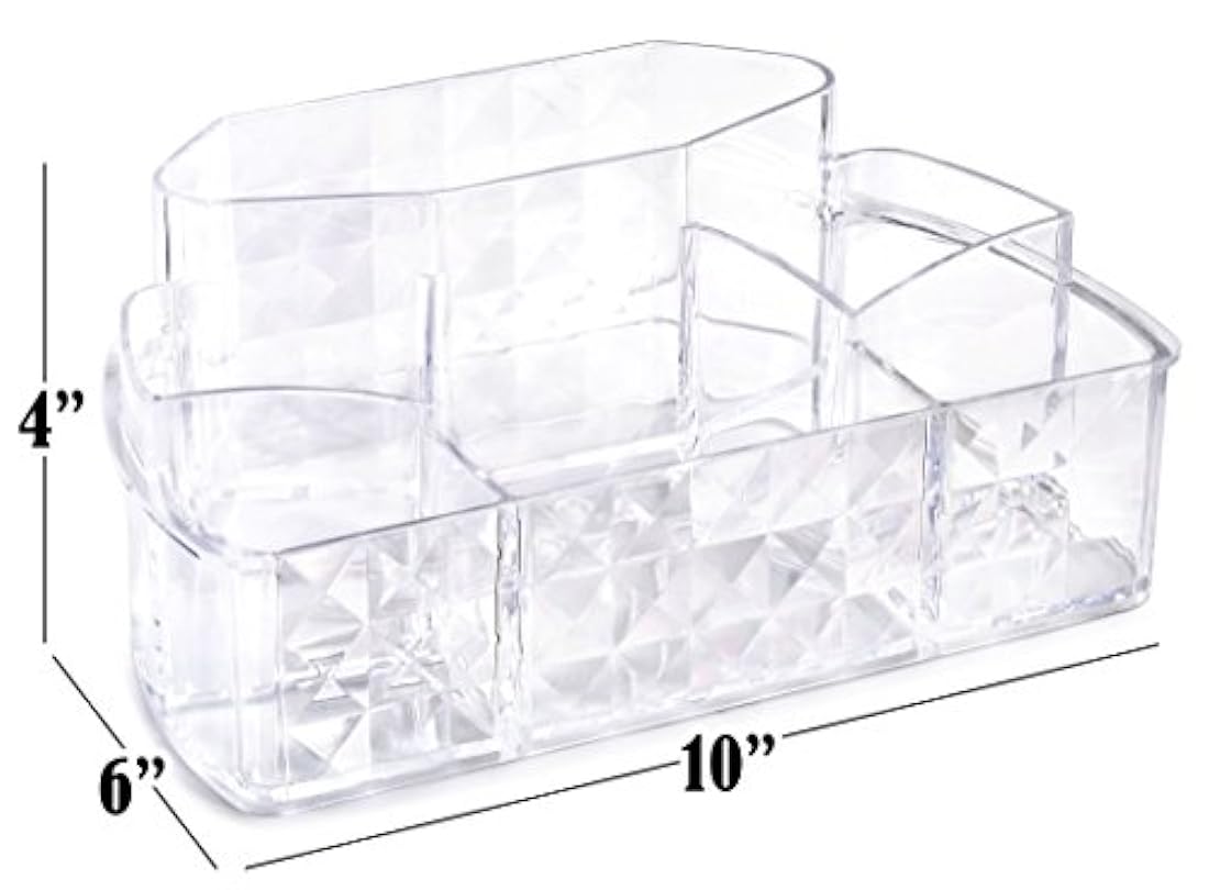 Organizador de almacenamiento de cosméticos transparente