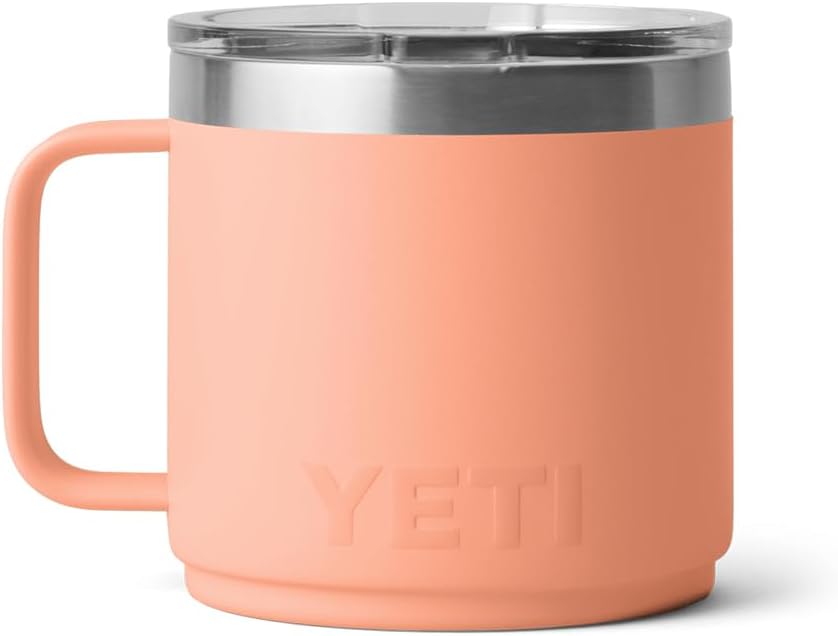 Taza apilable YETI 14 oz, acero inoxidable, Melocotón
