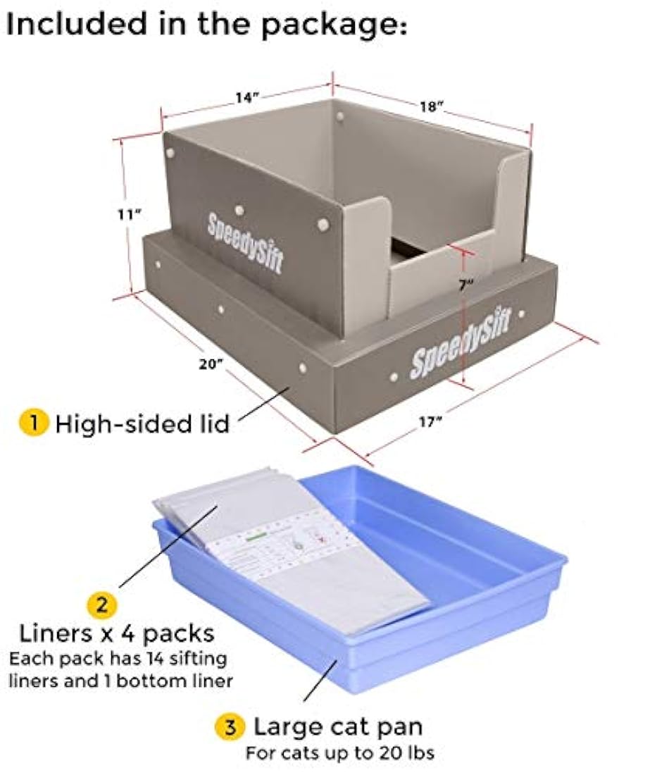 Caja de arena para gatos SpeedySift 56 ct