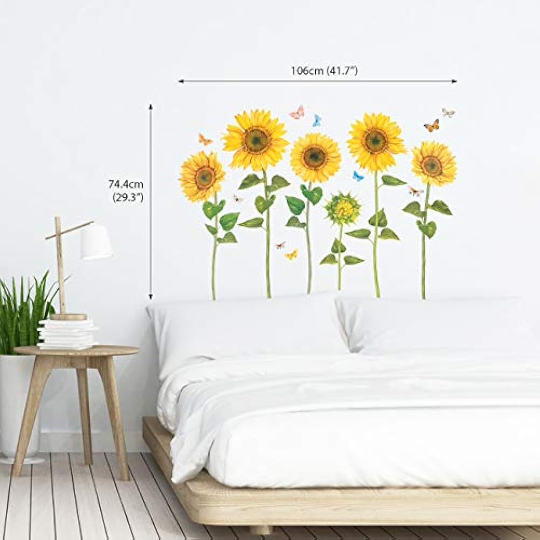 Pegatinas de pared para niños diseño de girasoles