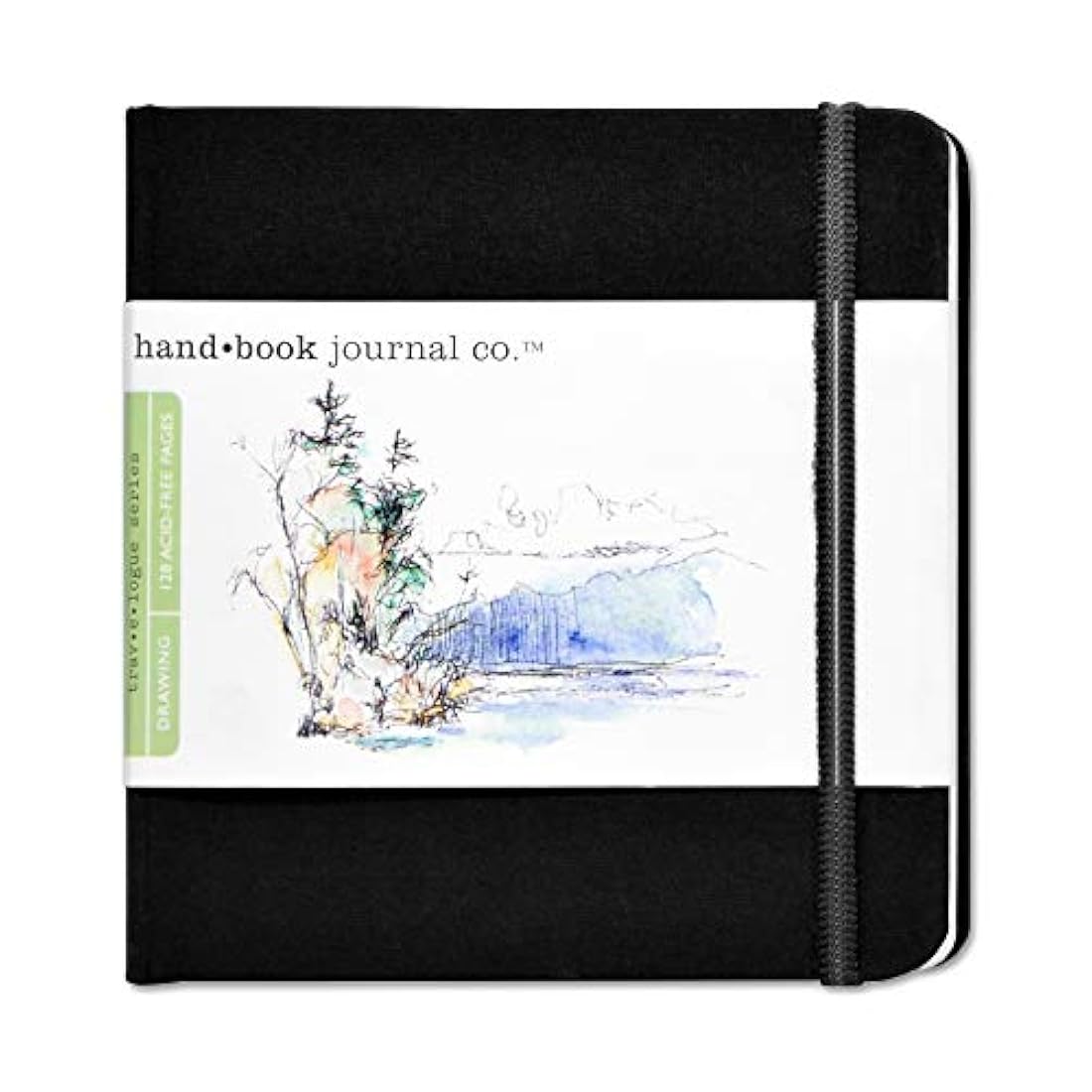 Libro para dibujar Global Art Material Negro marfil cuadrado