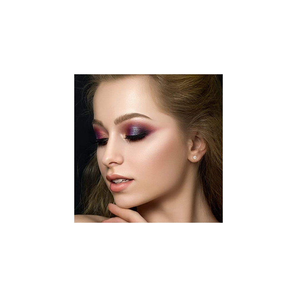 Aretes hipoalergénicos de circonita cúbica 5 pares