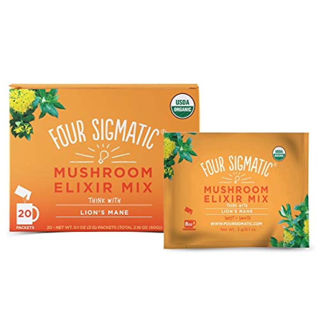 polvo de hongos Orgánicos Melena de León 20 sachet