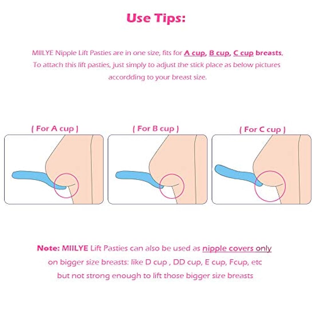 Tazas invisibles para sostén de levantamiento de senos