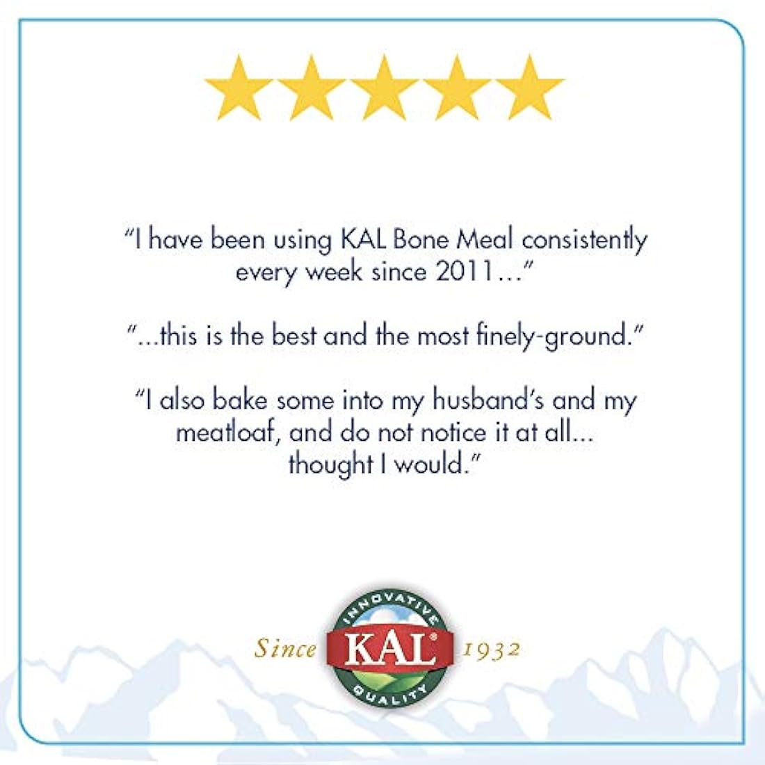 KAL polvo de comida de hueso, 8 onzas