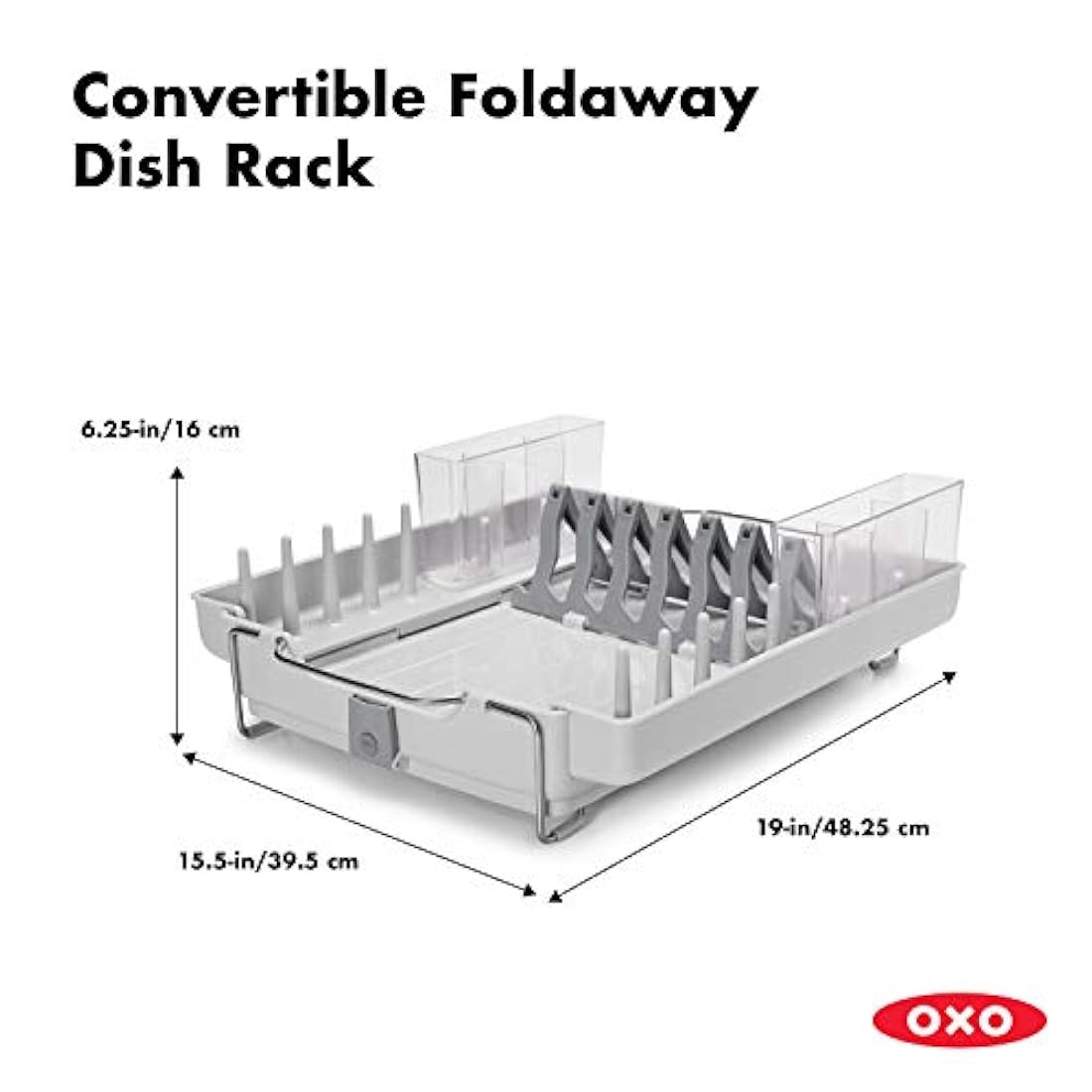 OXO estante plegable para platos, Blanco, diseño 1