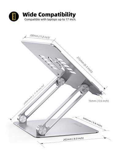 Soporte elevador portátil plegable, Plateado LN1-US Lamicall