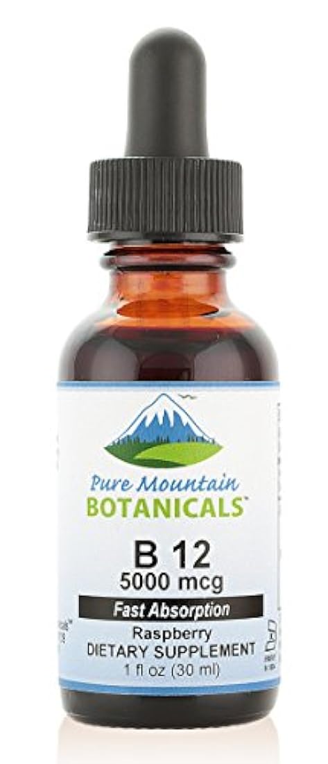 B12 vitamina 5000 mcg - Kosher B12 gotas en botella de 1 oz