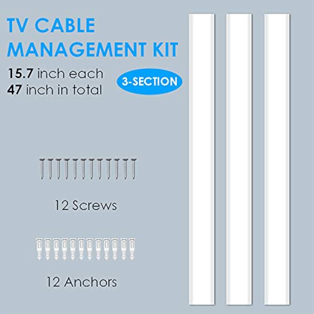 Funda para cable de TV de 47 pulgadas