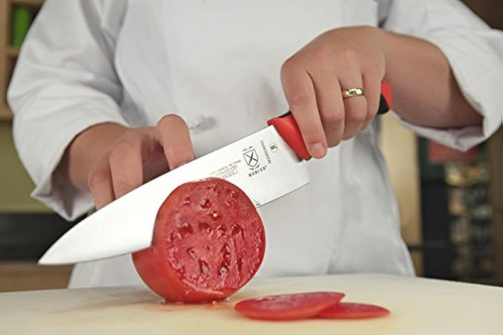 Mercer - Cuchillo de chef, 20.3 cm, color Rojo