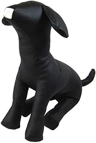 Maniquí de perro sentado WOWOWMEOW, tamaño L, modelo negro